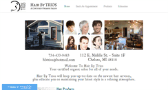 Desktop Screenshot of hairbytrios.com